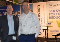 James Thompson and Roland Louwsma of LouwSon Energy. Prior to the trade fair, they had already made some noise and they profited from that at the trade fair. The company, which was at HortiContact for the first time, also sees the interest in biogas rising in the Netherlands.